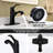 Single-Hole Single-handle Bathroom Faucet with Drain Assembly-90874663