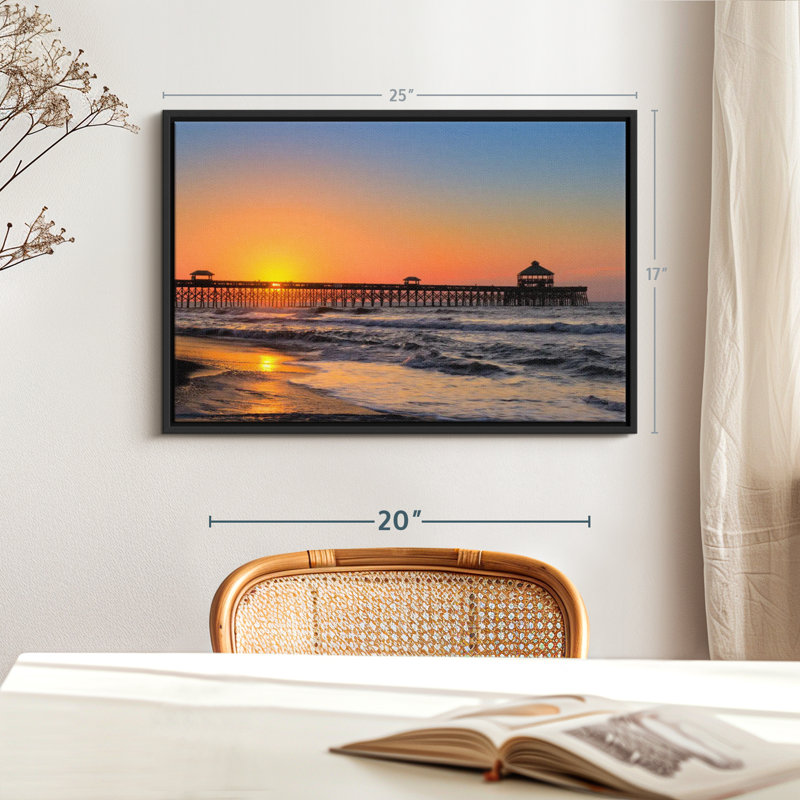 «Folly Beach», reproduction sur toile, H 17 po x l 25 po