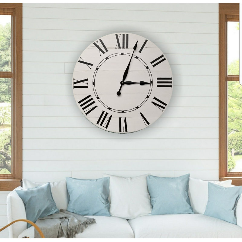 Horloge murale surdimensionnée campagne Hufnagel, Moyen