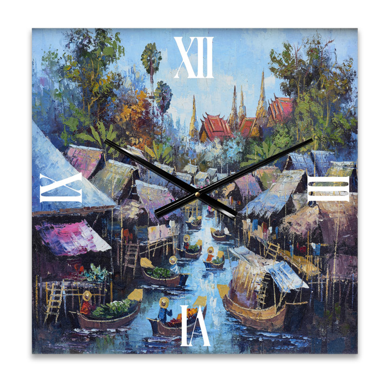 Horloge murale Waterside Life I, Petit