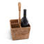 Hand Woven Rattan Wicker Flatware Caddy