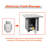 50000 Propane Gas Fire Pit Table, 28" Silver With Lava Rock For Balcony Patio Outdoor Table & Patio/Balcony