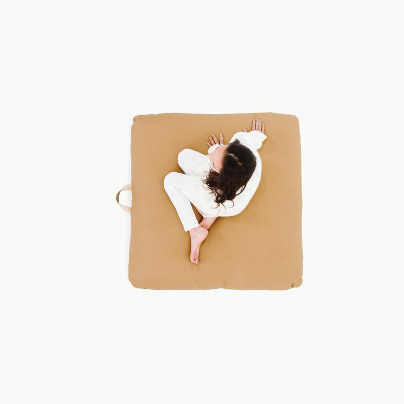 Gathre Floor Cushion, Camel,  9" x 36"
