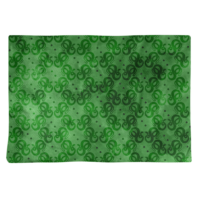 Napperon en coton 18 po serpents, Vert