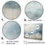 «Beige Blue Ocean Storm I», ensemble d'art sur toile à formes abstraites-111756640-112015559
