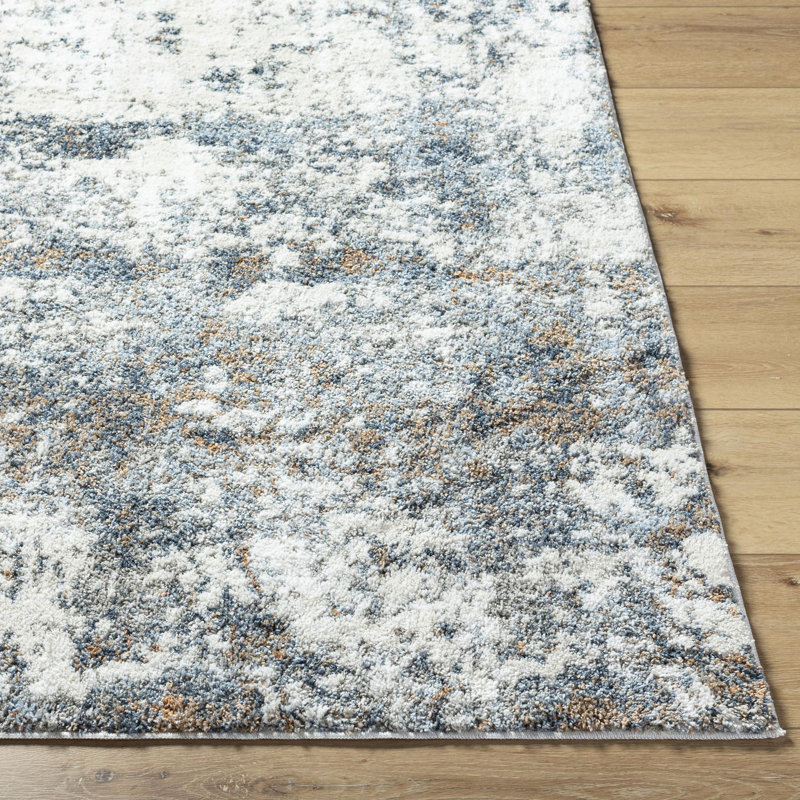 Mae Cream/Denim Area Rug, Rectangle 7'10" x 10'