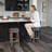 Maven Lane Eva Stool with Faux Leather Upholstery-774040922-774040923