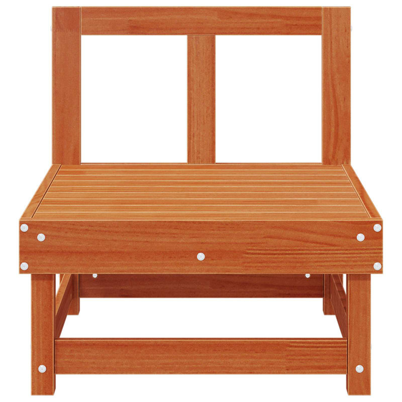  Garden Middle Sofa Footrest Outdoor Sofa Coffee Table Solid Wood Pine, 1