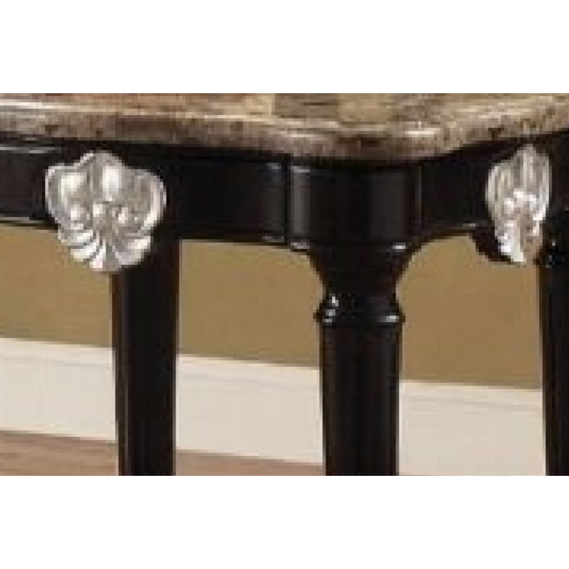 Table de bout Ernestine, H 25 po x l 27 po x P 27 po, Plateau en marbre naturel