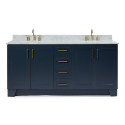 ARIEL TAYLOR 73 IN DOUBLE RECTANGLE SINK VANITY 2