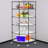 Wolfgram 27'' W Metal Height -Adjustable Shelving Unit with Wheels-479447415