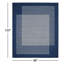 Tapis rayé bleu marine tissé à la main Nevins-60329570