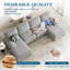 Canapé modulaire rembourré 3 pièces 3 pièces-1913552162