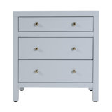 Nora 25 in. W Rectangular Wood 3 Drawer Nightstand