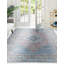 Tapis bleu traditionnel en laine tissé à la main Alandrea-469313177