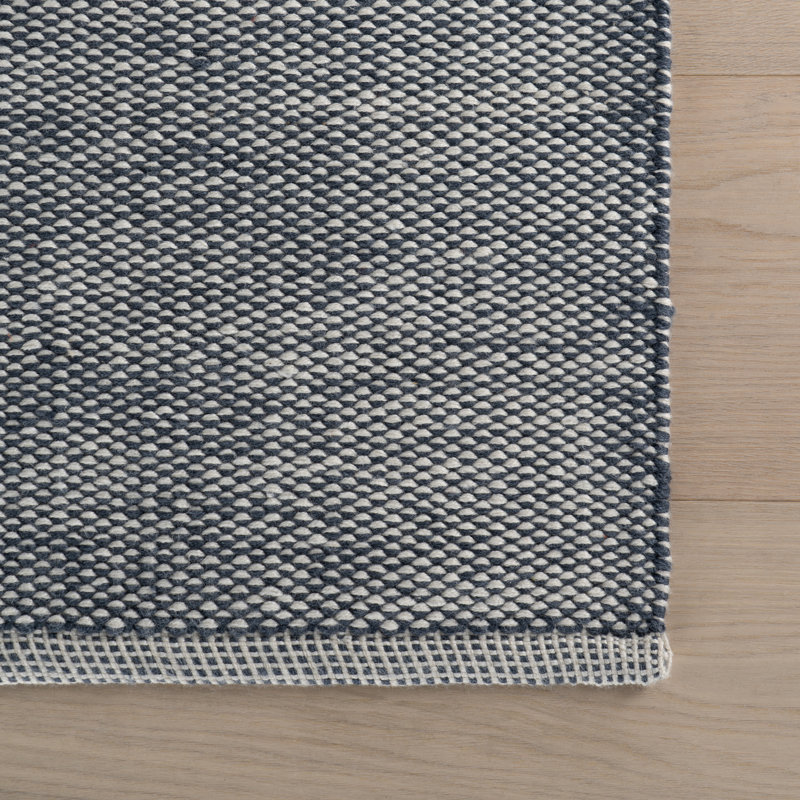 Pebble Handwoven Performance Rug, Blue, Rectangle 5' x 8'
