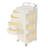 3 Tier Storage Cart 4 Drawers With Wheels-31.1In(H)*14.17In(W)*14.17In(D)-107927672