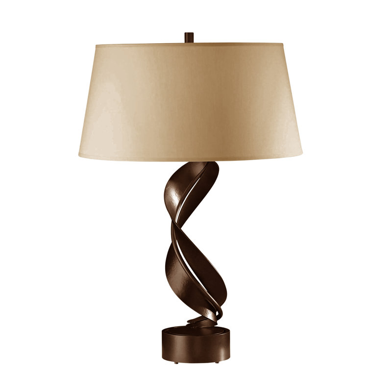 Folio 25.1" Table Lamp, Flax, Bronze
