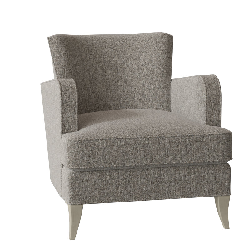 Fauteuil demi-tonneau de 28,5 po de large Kyle, Fumée 9508, Noyer