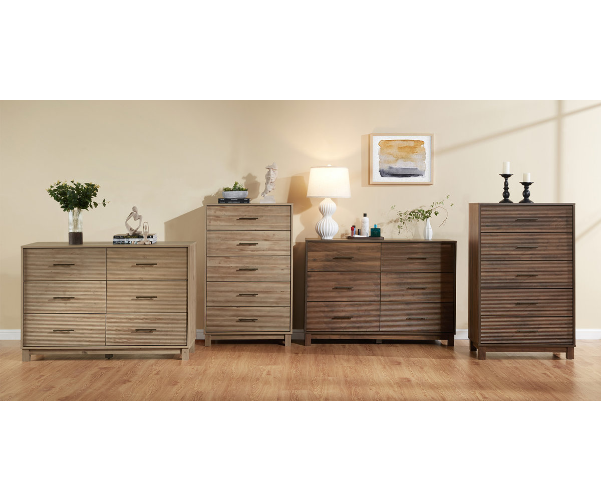 Ebern Designs 5- Drawer Dresser & Chest Storage Organizer Unit Commode ...