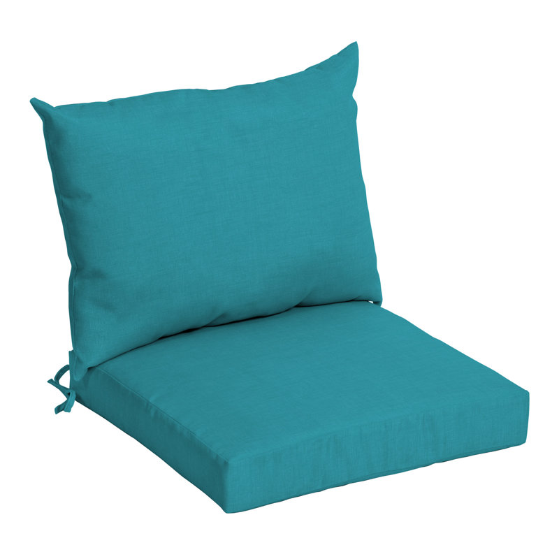 Coussin de chaise d'extérieur 4 po ARDEN, Bleu lac uni