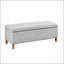 Banc de rangement rectangulaire à fermeture douce