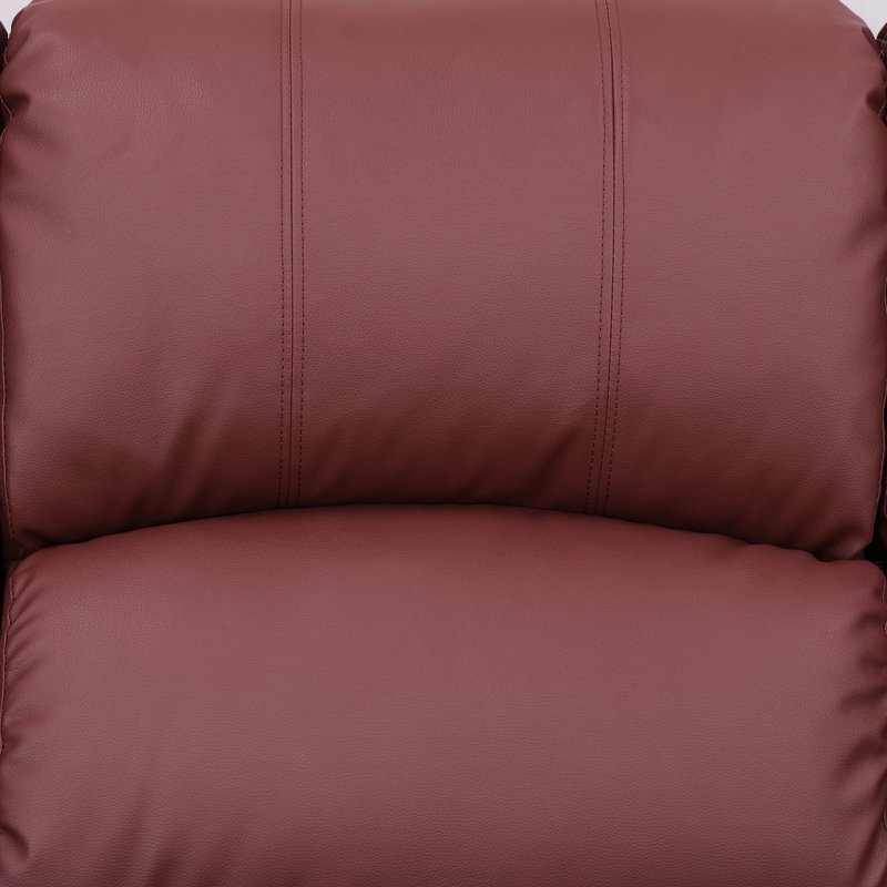 Causeuse rouge en cuir Vegan, Rouge