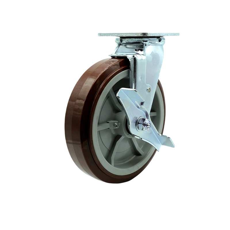 Roulettes pivotantes avec frein CS8B Greenlee - MA6065 Remplacement de chariot sur chariot - SCC / GRE-SCC-30CS820-PPUR-TLB