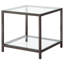 Ensemble de tables basses et de tables de bout Nourah Nickel noir-1113786463