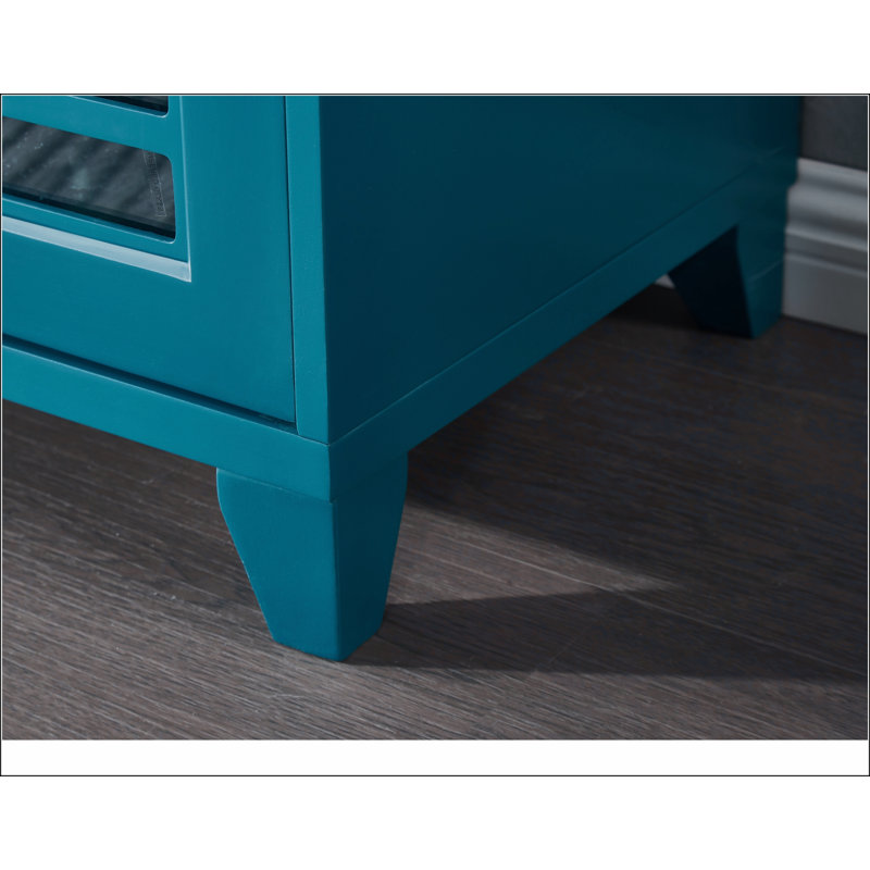 Buffet 60 po avec 2 portes, armoire de rangement avec tablettes réglables