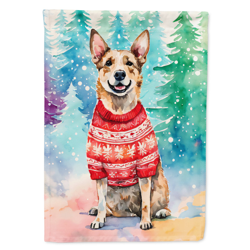 Double Sided Polyester Christmas, 40'' H x 28'' W