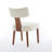 Upholstered 2Pcs Curved Back Dining Chairs-1084751118
