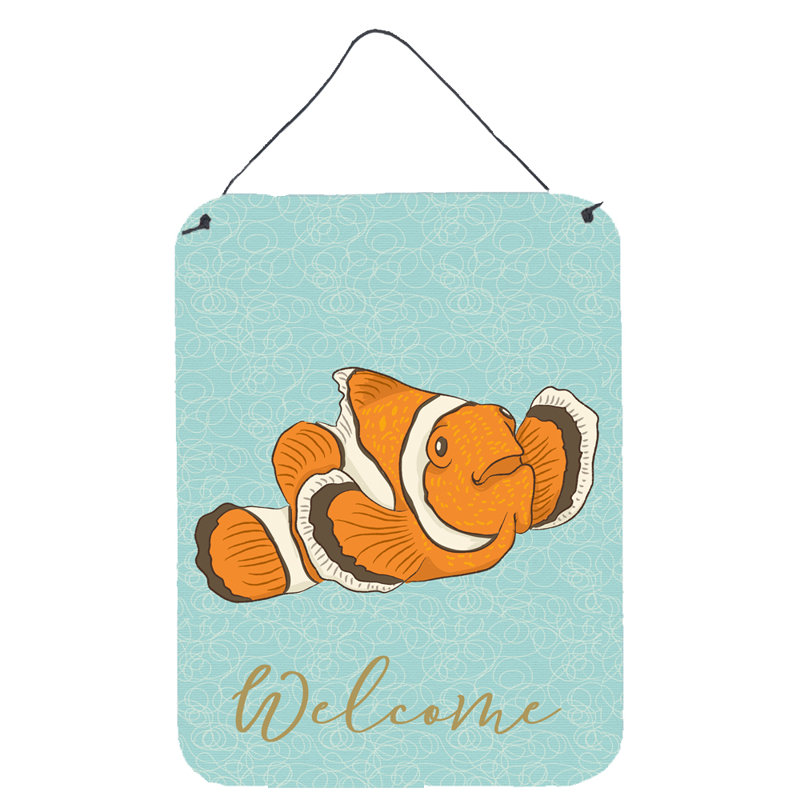 Décoration murale "matin fish welcome" , impression