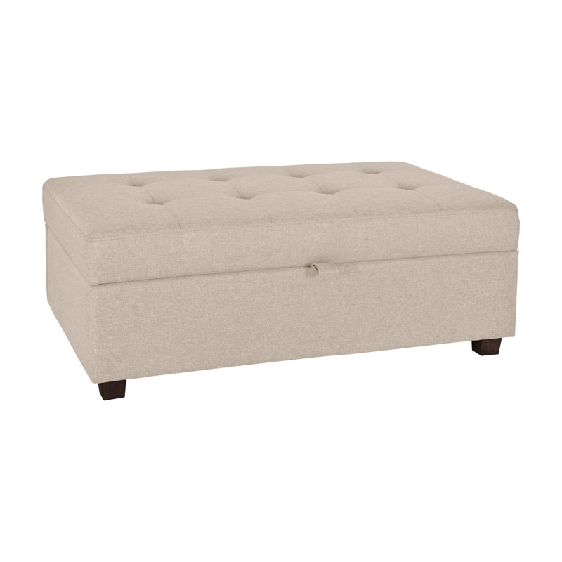 Repose-pieds avec rangement Calliemae, Polyester beige