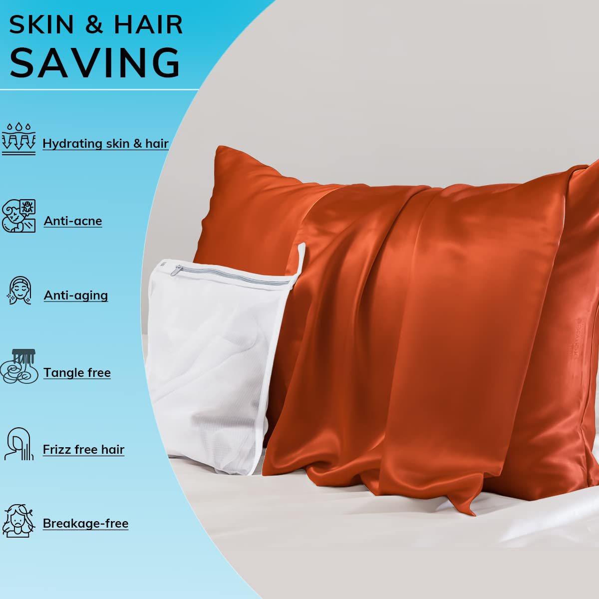 Silk pillowcase for outlet tangled hair