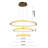 Cledia Modern 3 Light Hoop LED Chandelier
