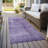 Machine Washable Indoor/Outdoor Xhevrie Purple Rug-25535112