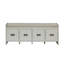 Banc beige et blanc avec rangement