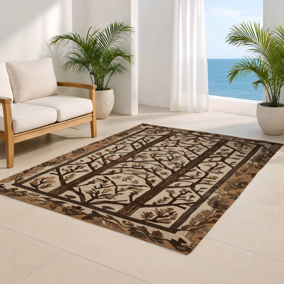 Tapis turc intérieur et extérieur brun