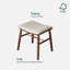 Tabouret de maquillage en noyer massif-937807478-937807480-937807482