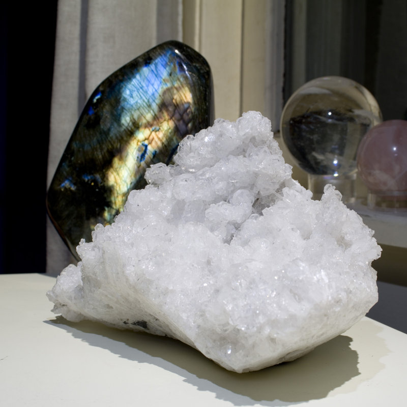 Tabulaire en cristal d'apophyllite