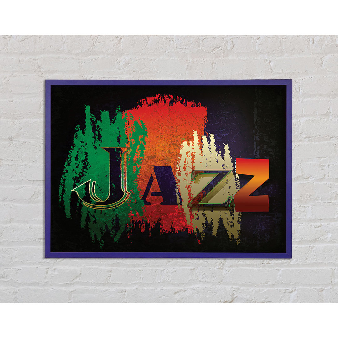 Jazz 1 Gerahmter Druck Wandkunst