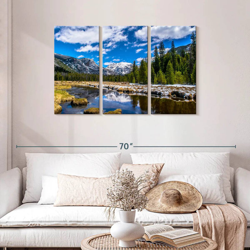 Alvord Rocky Mountain Park en hiver, H 28 po x l 45 po