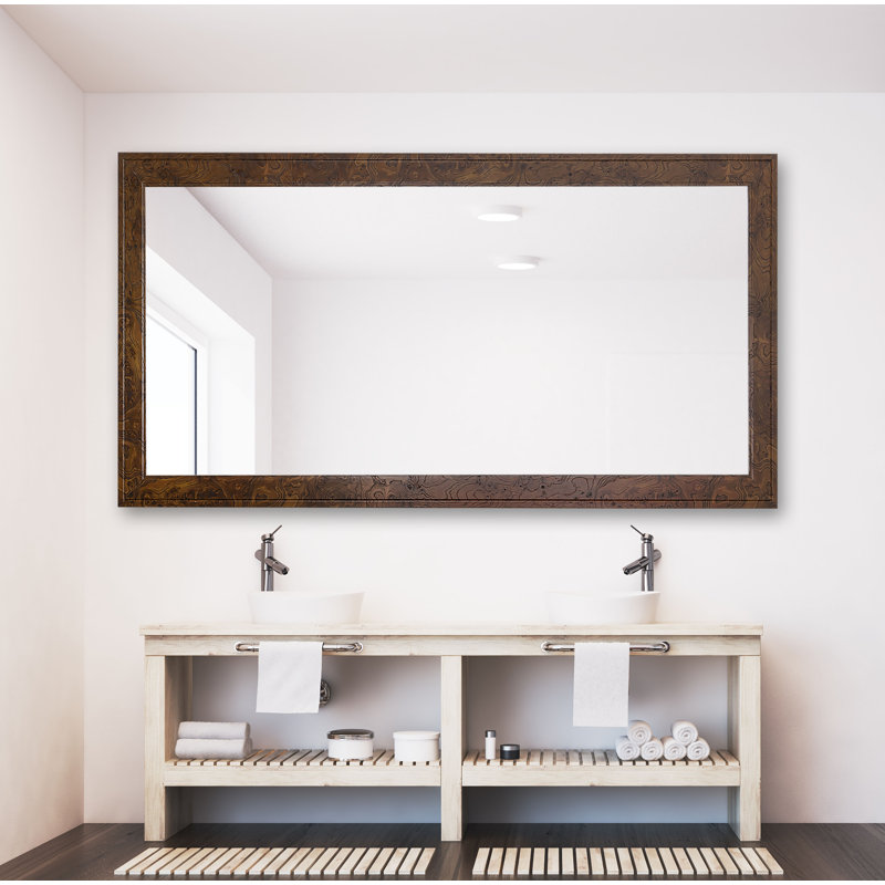 Hinatea Engineered Wood Flat Wall Mirror, 38.5" x 75"