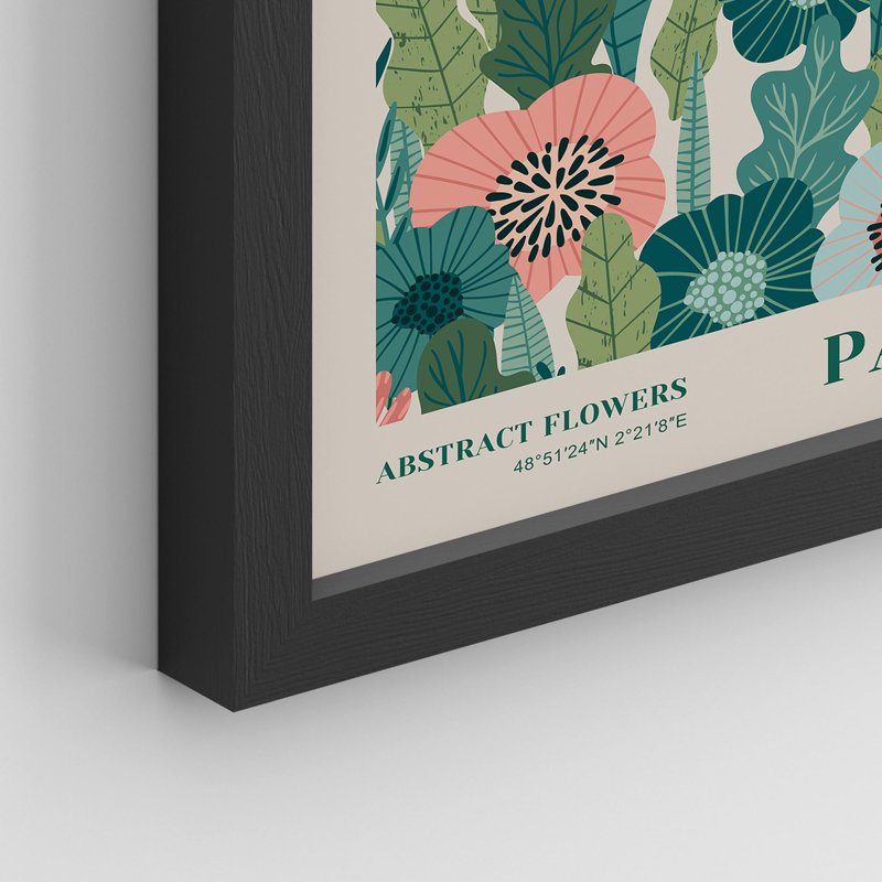 "Flower Market Botanical Collection", impression sur papier 4 pièces, Naturel, H 16 po x l 12 po