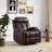 31.5'' Wide Modern Faux Leather Manual Recliner Chair With Dual Cup Holders And Overstuffed Backrest-2020095746