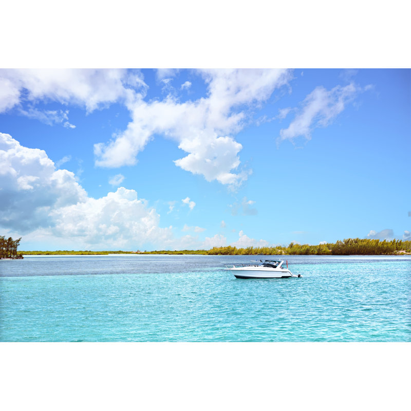 Bucci Blue Sea Water - Wrapped Canvas Print, 30cm H x 46cm W x 3.8cm D
