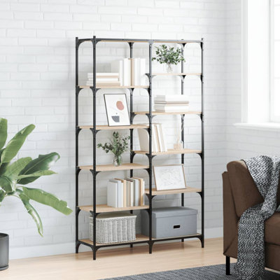 Alasiah 170cm H x 100cm W Iron Standard Bookcase