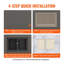 Niche de douche prête à poser 16 po x 24 po, organisateur à double tablette, niche carrée encastrée murale encastrée, niche de rangement scellée à savon moderne pour salle de bain, noire
