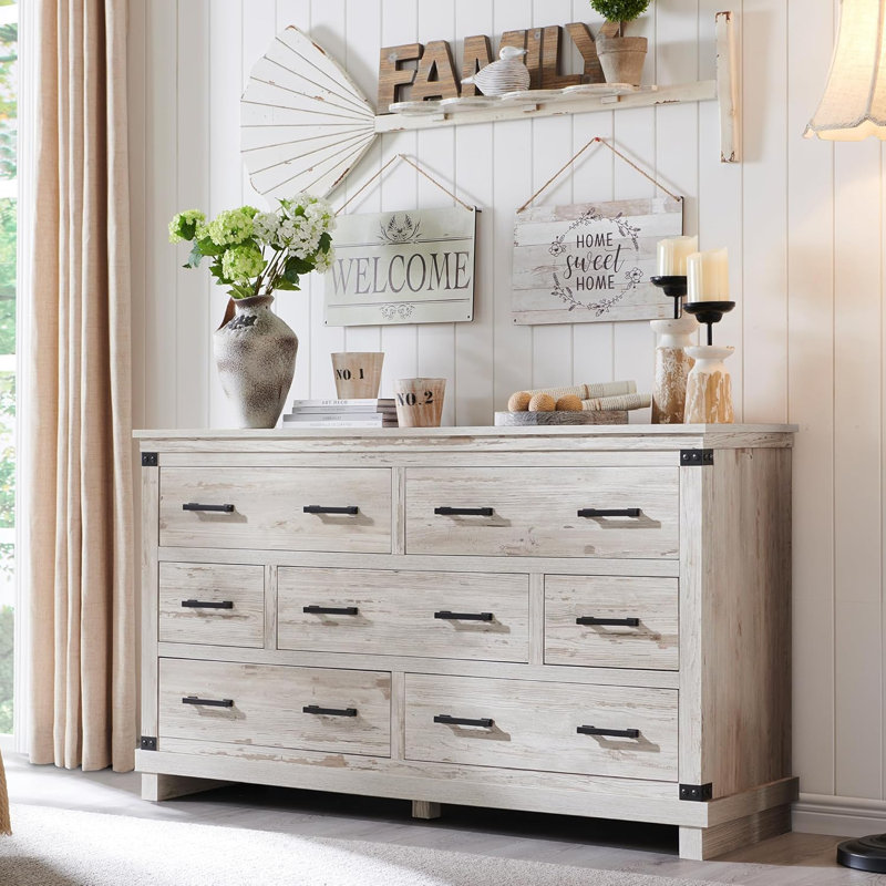 Ayriah 54'' W 7 - Drawer Dresser, Oyster Gray
